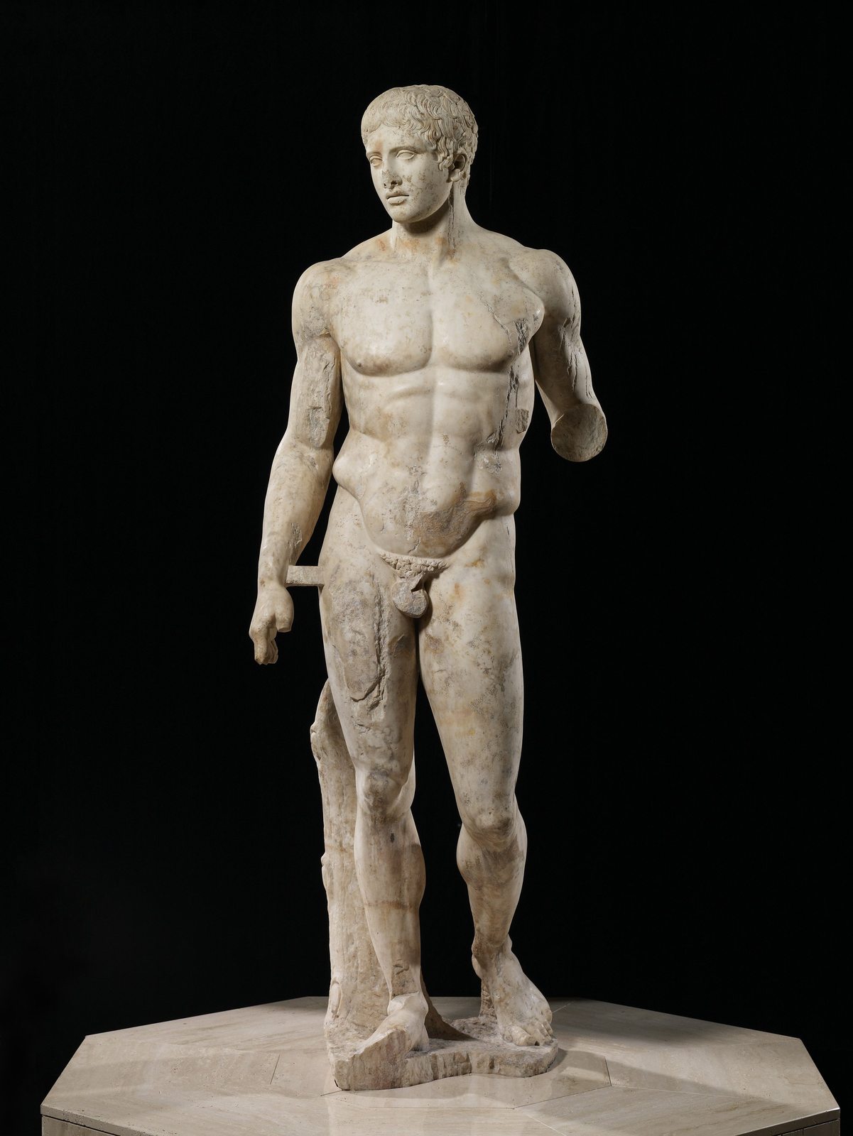 The Doryphoros, a marble sculpture associated with the classical canon of proportion